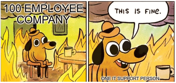 one-support-meme | CyberArrow one IT support person meme