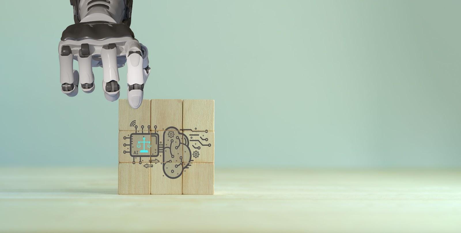 image-3 | CyberArrow A robotic hand with automation logo