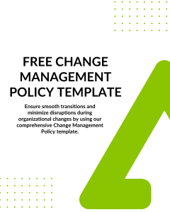 Free Change Management policy Template | CyberArrow Free Change Management policy Template