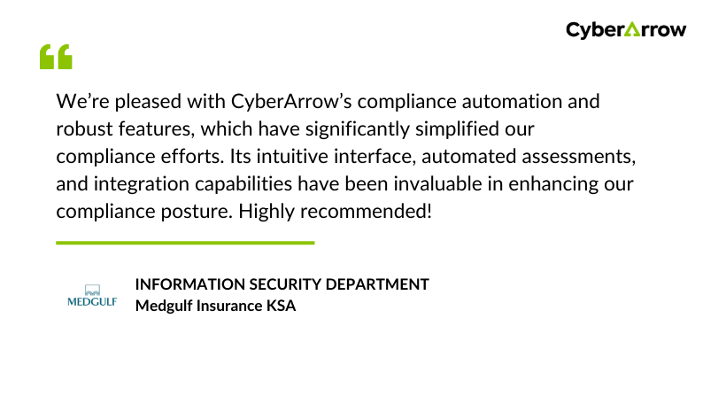MedGulf Testimonial | CyberArrow MedGulf Testimonial