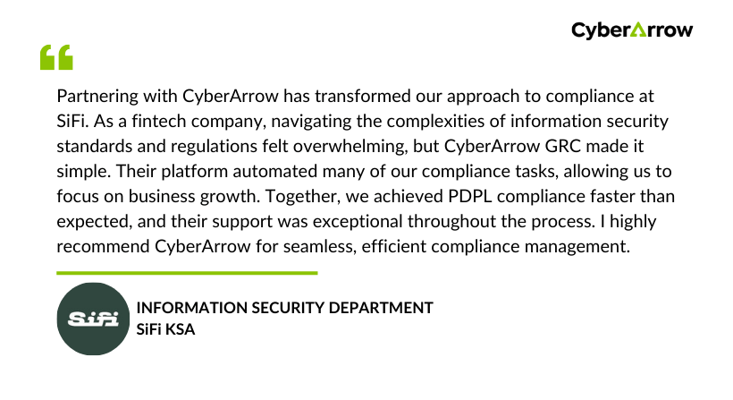 SiFi Testimonial | CyberArrow SiFi Testimonial